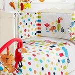 Red Kite Safari Cosi Cot 4 Piece Bedding Set