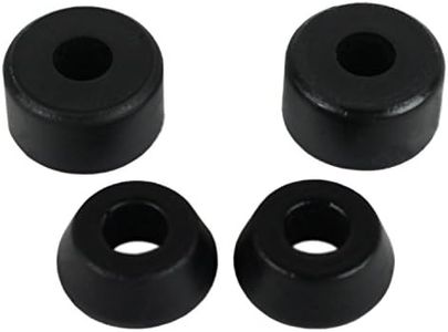 Skateboard Longboard Truck Replacement Bushings 4-Pack (for 2 Trucks) - Many Colors and Durometers (98A Black)