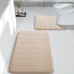 Yimobra Memory Foam Bath Mat Set, 2