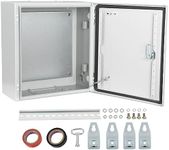 YITAHOME Electrical Enclosure NEMA 4X, 24×24×8'' UL Certified Outdoor Electrical Box, IP66 Water-Resistant Dustproof, Cold-Rolled Steel Wall Mounted Electric Junction Box