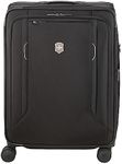 Victorinox Werks Traveler 6.0 Medium Softside Spinner Suitcase, 24-Inch, Black, One Size