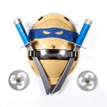 Joy2ee Superhero Ninja Turtles Cosplay Costume with Toy Weapons Eye Masks and Shell for Kids Children Halloween Party