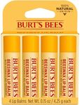 Burts Bees Beeswax Lip Balm Pack, 0.15 oz, 4-Piece