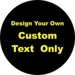 Tire Cover Central Custom Text Only Lettering Spare tire Cover (Select tire Size/Back up Camera Option in Menu)