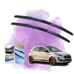 KYLO Perfect Fitting Front Windshield Hybrid Wiper Blades with Natural Rubber Suitable for (Figo)