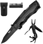 Rush Deer Pocket Knife - Folding EDC Multitool for Men, Small and Versatile Camping, Fishing, and Hiking Accessories Set