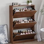 BORNOON Shoe Cabinet with 3 Flip Dr