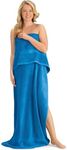 Collections Etc Extra Long Cotton Bath Sheet Blue