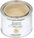 bianco Shabby® Beige Corda (Rope Beige) Water-Based Chalk Paint for All Surfaces – Extra Matt Finish (500 ml)