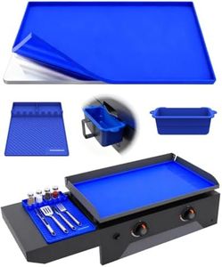 KITCHEN PERFECTION Ultimate Kit for Blackstone Griddle 28 Inch - Silicone Griddle Cover Mat + Griddle Accessories Mat + 2 PCS Silicone Grease Cup Liners Hermetic Protection from Rust & Debris All Year