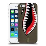 Head Case Designs Shark Nose Art Soft Gel Case and Matching Wallpaper Compatible With Apple iPhone 5 / iPhone 5s / iPhone SE 2016