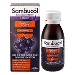 Sambucol Natural Black Elderberry Immuno Forte, Vitamin C, Zinc, Immune Support Supplement Liquid, Syrup, 120 ml (Pack of 1)