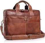 Leather briefcase 18 Inch Laptop Me