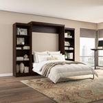 Bestar Pur Queen Murphy Bed and 2 S