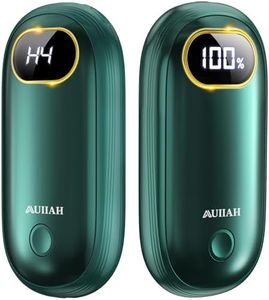 Hand Warmers Rechargeable - Electric Hand Warmers 2 Pack with Dual-Sided Heating for 15Hrs Warmth, LED Display & Flashlight, Hunting Essentials, Gifts for Christmas Man Women Raynauds Golf