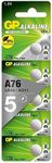 LR44 Pack 0f 5 of GP Batteries LR44 Button Cell Batteries Also Known as AG13 / A76 Suitable for Toys Calculators/Tv Remotes/Watches etc