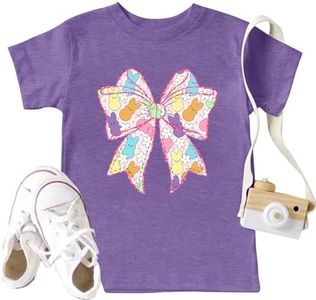 LAZYCHILD Toddler Boys Girls Easter Shirts Kids Baby Bunny T-Shirt Cute Leopard Bunnies Shirt Easter Toddler Graphic Tee