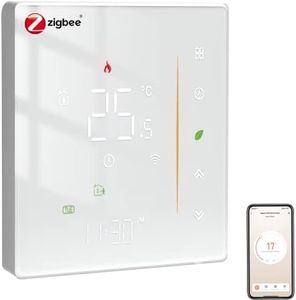 MOES Zigbee Smart Thermostat Electricity Underfloor Heating, Smart Room Thermostat Digital Programmable Compatible Alexa/Google Home Voice Control,MOES/Smart Life/Tuya App(MOES ZigBee Hub Required)
