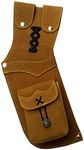 DMX INTL Traditional Archery Quiver Suede Leather Field Archer’s Choice Hip Side Arrow Quiver Bag (Model B)