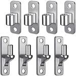 Insaga 304 Stainless Steel Gate Hinges, 4Pack Wall Mount Gate Hinges for Farm Gates, One Piece with Non-Welding Chain Link Fence Parts with 5/8'', Gate Hinges for Wooden Fences, Capacity up to 600lbs