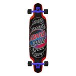 Santa Cruzer Contra Eclipse Drop Down Factory Complete Skateboard Multi 37.52"