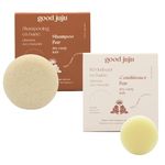 Good Juju Shampoo and Conditioner Bar Duo for Dry or Curly Hair | Made with All Natural & Certified Organic Ingredients | Sweet Orange + Patchouli Uplifting Scent