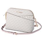 Michael Kors Jet Set Medium Crossbody Leather Handbag (POWDER BLUSH MULTI)