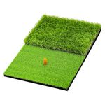 Golf Hitting Practice Mat 23.6x15.8''(60x40cm) Heavy-Duty Foldable