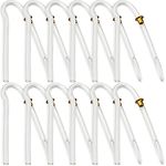 Hearing Aid Tubes - Size #13 Preformed BTE Earmold Tubing - (Pack of 12) 3.5 x 2mm with Gold Tube Lock Replacement Tube - Flexible Medium Wall Tubes Compatible with Most Hearing Aid Brands