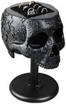 GUTE Skull﻿ Ring Holder 8" H Skull Decor, Goth Decor, Ring Organizer, ﻿Ring Storage Display, Jewelry Holder Trinket Tray for Rings!