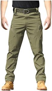 Military Cargo Pants for Men Hiking Fishing Security Stretchy Breathable Lightweight Hot Weather Work Construction Camouflage Flexcamo - Tactical Waterproof Pants Multi XXL