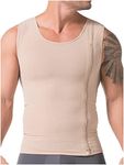 DIANE & GEORDI 2415 Men Torso Toner Body Shaper | Fajas Colombianas Beige XL