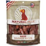 Loving Pets Natural Value All Natural Soft Chew Beef Sausages for Dogs, 14-Ounce