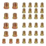 35 PCS Brake Line Fittings Kit for Inverted Flares - 19 Fittings for 3/16 Tube and 16 Fittings for 1/4 Tube - Zinc-Coated Adapter (35 PCS)