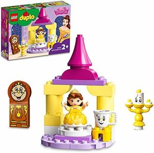 LEGO DUPLO Princess Disney Belle's Ballroom 10960 Building Toy Featuring Princess Belle, Lumiere, Cogsworth and Chip from Disney’s Beauty and The Beast; Imaginative-Play Castle for Kids Aged 2+