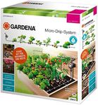 Gardena Micro Drip System Drip Irrigation Set Bed Automatic: Water-saving root irrigation for beds up to 35 plants, quantity regulation, quick and easy connector technology (13016-20)