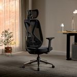 Green Soul Zodiac Superb Office Chair (2026) | Upgraded Cushioned Lumbar | Ergonomic Chair for Office Work with in-Built Seat Slider | 5 Year Warranty (Black)
