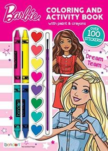 Bendon Barbie Coloring & Activity Book (Paint Pods & Crayons)