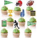 SANNIX 72Pcs Football Cupcake Toppe