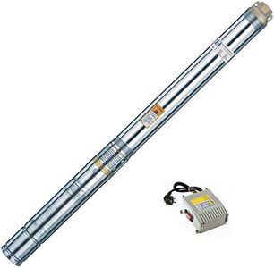Agora-Tec® AT- 3" Brunnenpumpe 550W mit 30 m Kabel Edelstahl-Tiefbrunnenpumpe mit max: 7,9 bar, 3200l/h