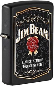 Zippo Jim Beam Design Black Matte Lighter