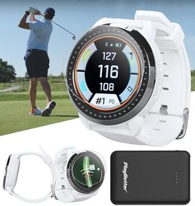 Bushnell iON Elite (White) Golf GPS Watch - Color Touchscreen Smartwatch with 12+ Hours Battery Life, 38K Courses & Slope Distances - Bundle with iON Elite Screen Protectors & Charger