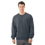 Fruit of the Loom Fleece Crewneck Sweatshirt, Grey, Large