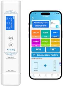 6 in 1 Water Tester for Drinking Water with App, Digital TDS, EC, TOC, COD, UV275 & Temperature Meter, Lab-Grade Water Quality Tester with Data Logging & Export for Home, RV, Camping, Well & Tap Water