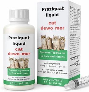 lvermect Liquid for Cats, Praziquat Dewomax, Kitten Gut Health, Promotes Immune & Digestive Support - 2oz, 60ml with 1ml Dropper