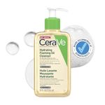 CeraVe Hydrating Foaming Oil Cleanser With 3 Essential Ceramides, Triglyceride, & Squalane, Oil-to-Foam Formula For Normal to Very Dry Skin, Face & Body Cleanser, Dermatologist Developed, 236ml