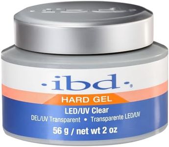 IBD Hard Gel LED/UV Gels - Clear, Builder Gel for Nails Extensions & Enhancements, 2oz