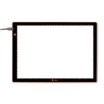 Wafer 3 Light Pad (A2+), Dimmable with Memory Function, Perfect for Tracing, Sketching, Scrapbooking and Other Craft Projects,18X23.5 inches, Black