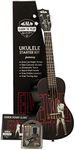 Kala Learn To Play Elvis Viva Las Vegas Concert Ukulele Starter Kit (KALA-LTP-C-ELV)