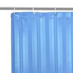 Encasa XO Waterproof Shower Curtain for Bathroom 6 x 6.5 feet(183x200 cm), Anti-Fungal Polyester Washroom Curtain with 12 Hooks, Wet & Dry Partition Toilet Curtains [Design]